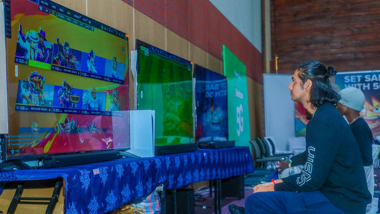 Dhruv Vyas Shankar, alias Scorpio, a gamer in action at the 2025 Otamatsuri Gaming Convention held at the KICC in Nairobi. PHOTO/COURTESY